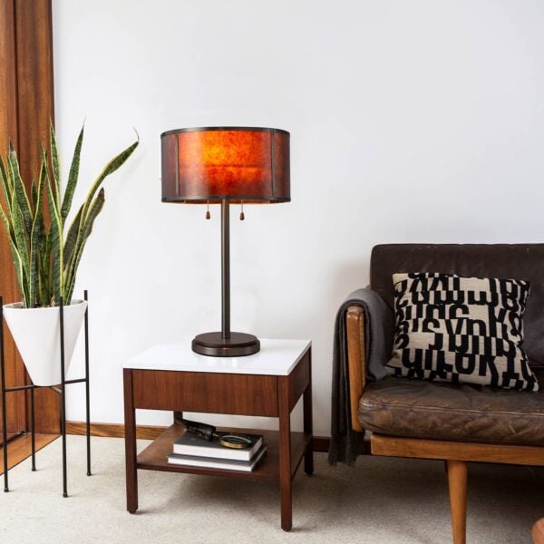 Layers Natural Mica Table Lamp