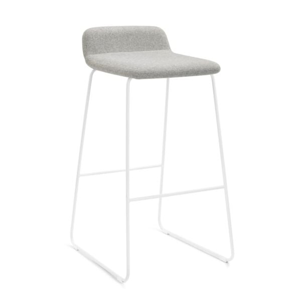 Lead Gray Fabric - Black Powder Coated Steel