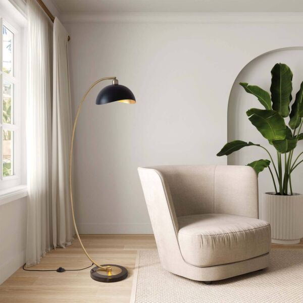 Luna Bella Chairside Arc Floor Lamp
