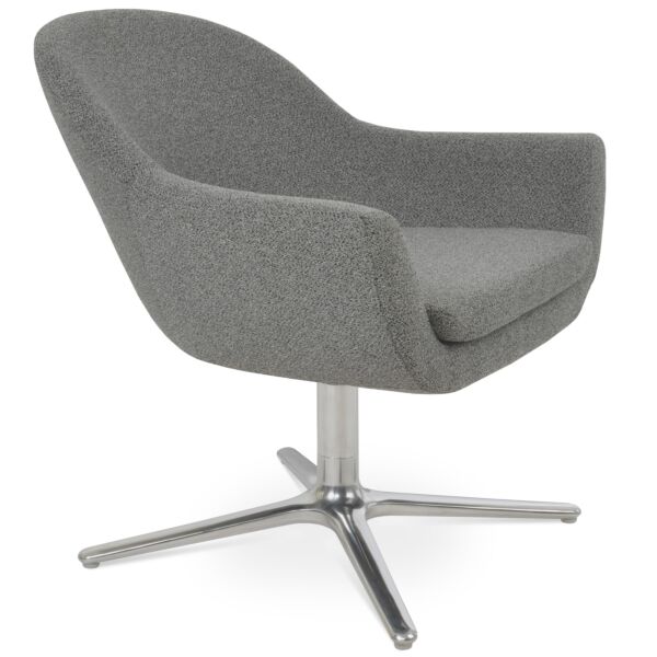 Madison Oval Swivel Lounge Armchair by sohoConcept