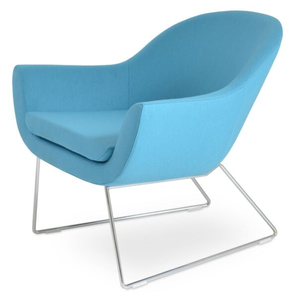 Madison Wire Sled Lounge Armchair by sohoConcept