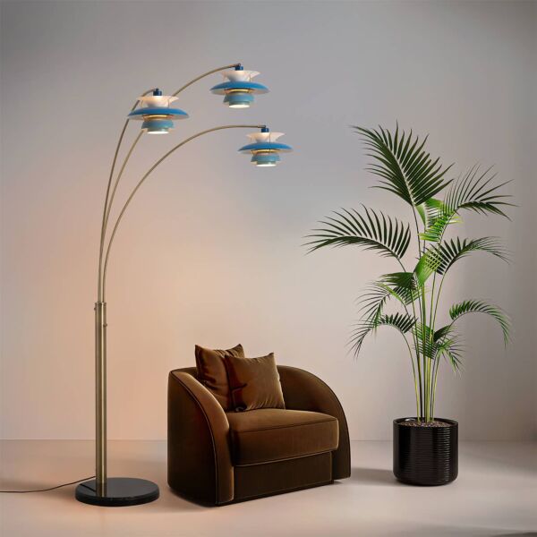 Palm Springs 3 Light Arc Floor Lamp