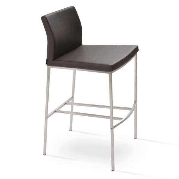 Pasha Metal Low Back Stool by sohoConcept
