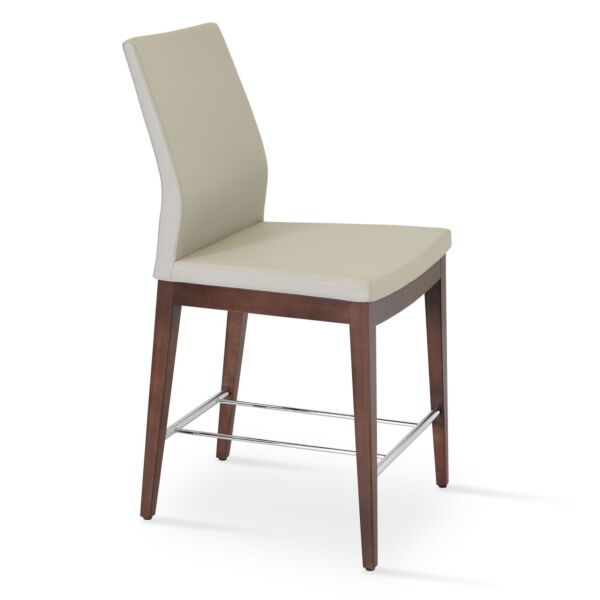 Pasha Wood High Back Stool by sohoConcept