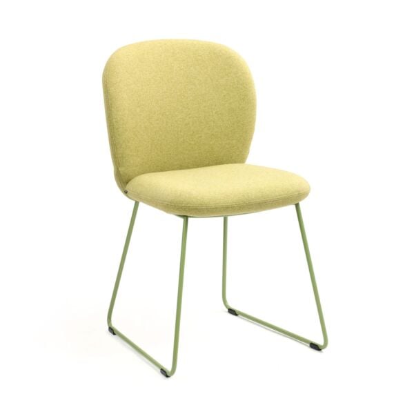 Light Green Fabric - Light Green Powder Coated Steel