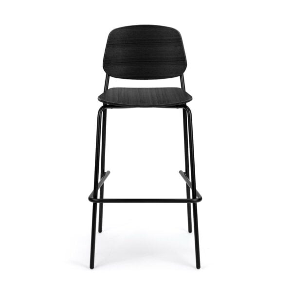 Natural Ash - Black Powder Coated Steel