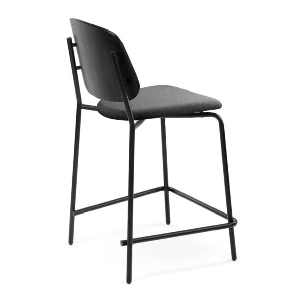Terra Cotta Fabric - Natural Ash Backrest - Terra Cotta Powder Coated Base