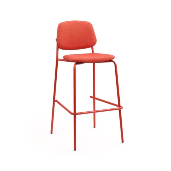 Platform Soft Seat and Soft Backrest Bar Stool