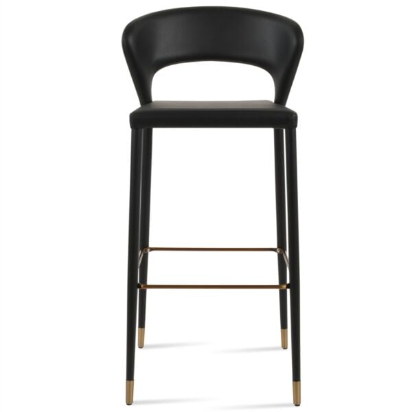Black PPM Leatherette (2001-12) - Brass Footrest & Brass Ring