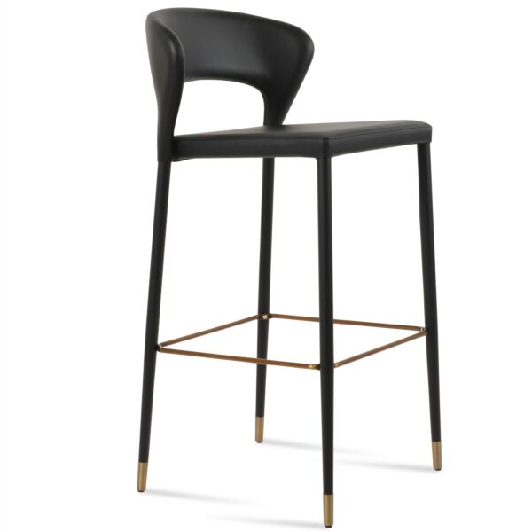 Black PPM Leatherette (2001-12) - Brass Footrest & Brass Ring