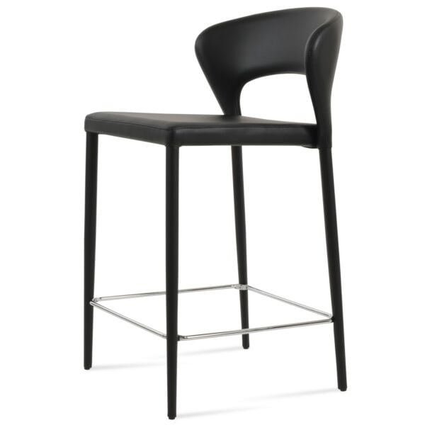 Black PPM Leatherette (2001-12) - Chrome Finish Footrest
