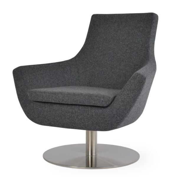 Rebecca Round Swivel Armchair by sohoConcept