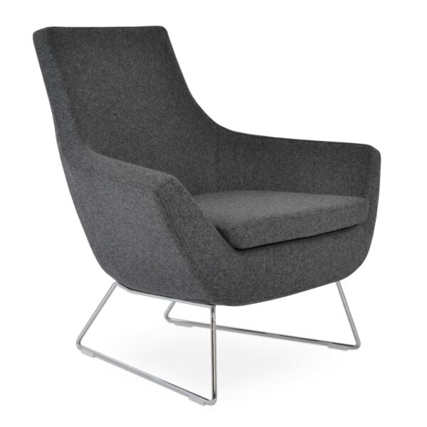 Rebecca Wire Sled Armchair by sohoConcept