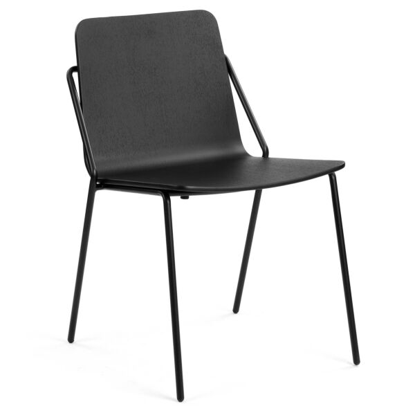 Walnut Ash - Black Powder Coated Steel
