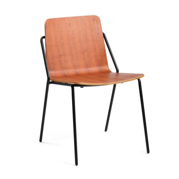 Walnut Ash - Black Powder Coated Steel