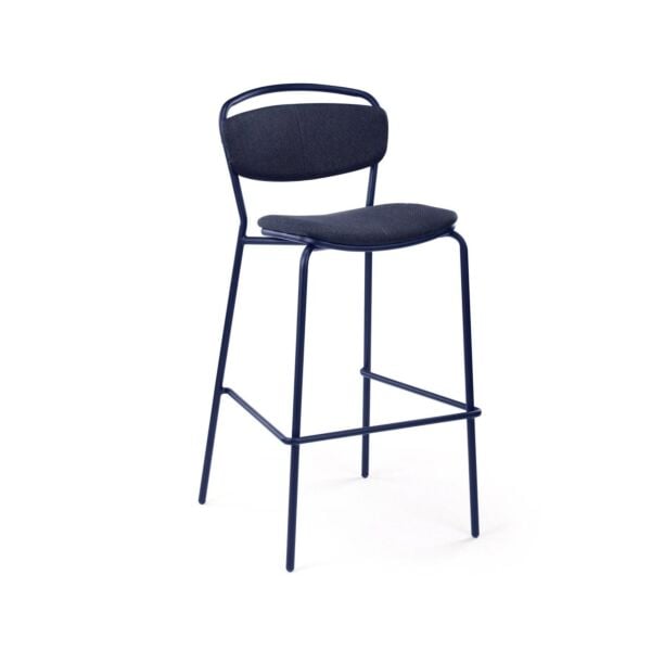 Lead Gray Fabric - Black Powder Coated Steel