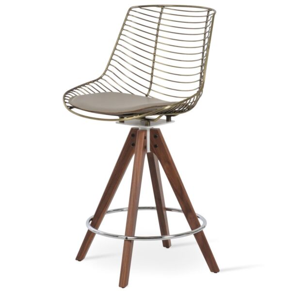 Tiger Pyramid Swivel Stool by sohoConcept