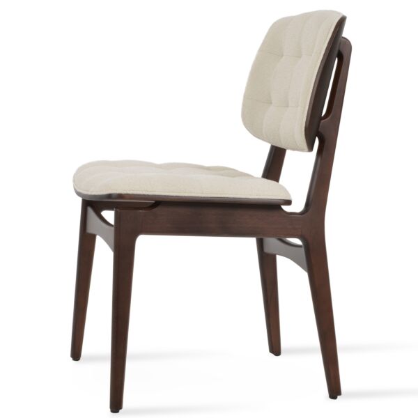 Bone PPM-FR Leatherette (610) - American Walnut Veneer Back - Walnut Stained Solid Wood Base