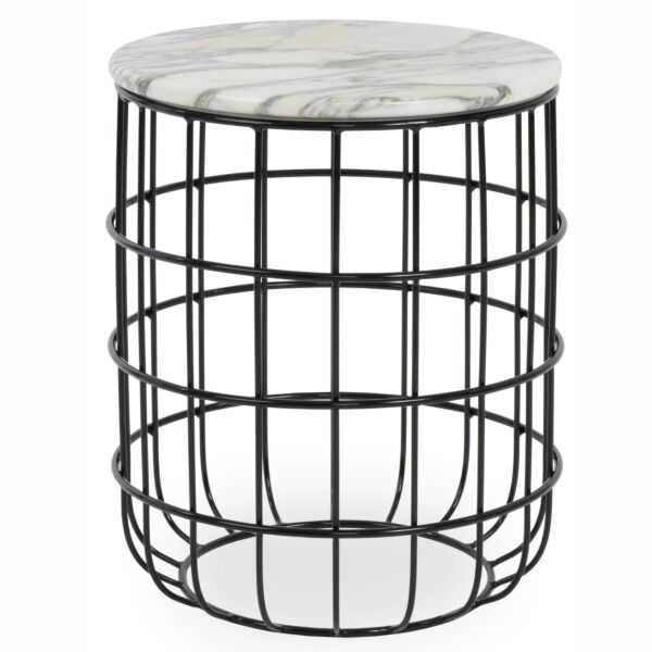 Black Marble Top - Black Wire Frame