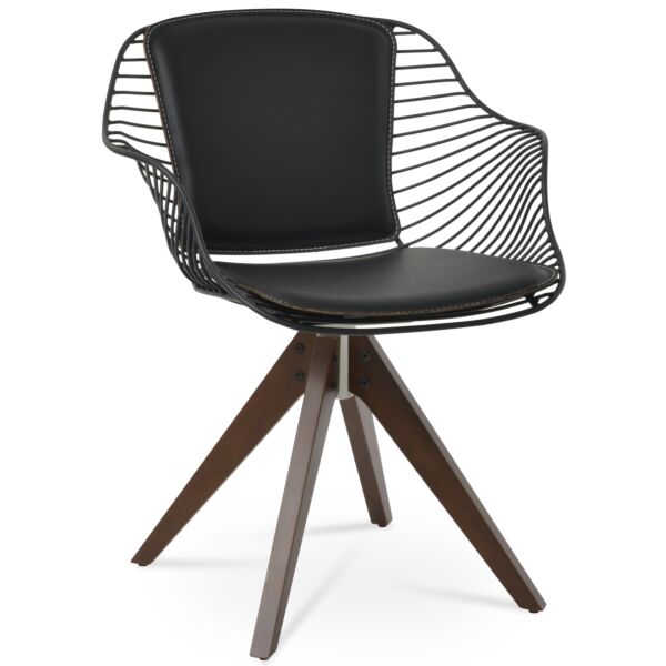Zebra Pyramid Swivel Armchair by sohoConcept