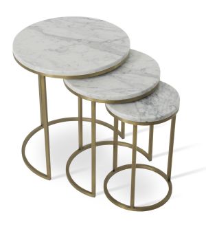 Alexy Marble Top Nesting Table by sohoConcept