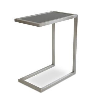 Alfa Glass Top End Table by sohoConcept