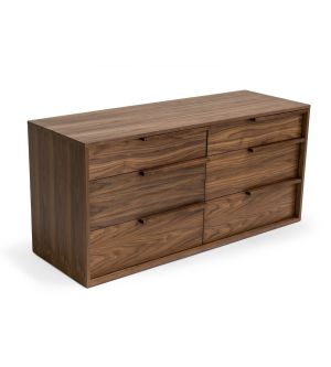Amberlie Modern Walnut Dresser