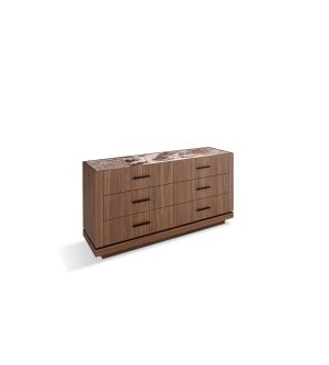 Bailey Modern Walnut Dresser