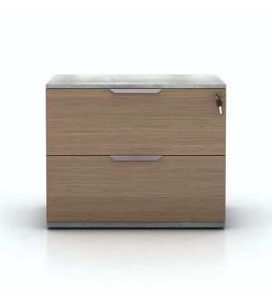 Broome Lateral Filing Cabinet - Latte Walnut