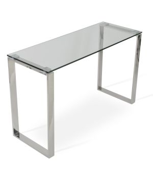 Calvin Glass Top Console Sofa Table by sohoConcept