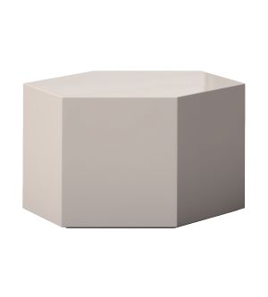 Centre 10in. Occasional Table - Glossy Chateau Gray