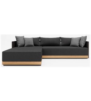 Haukland Outdoor Left-Facing Sectional Sofa by Modenzia