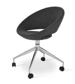 Crescent Spider Swivel Chair with Caster by sohoConcept