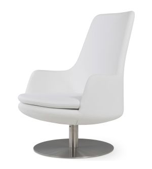 Dervish Lounge High Back Round Armchair by sohoConcept