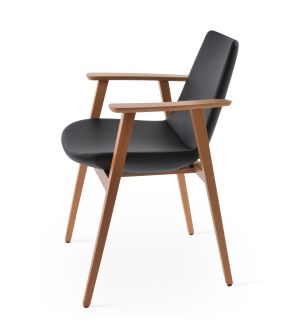 Eiffel Guest Chair with Armrest by sohoConcept