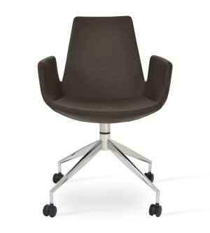 Eiffel Spider Swivel Armchair with Caster by sohoConcept