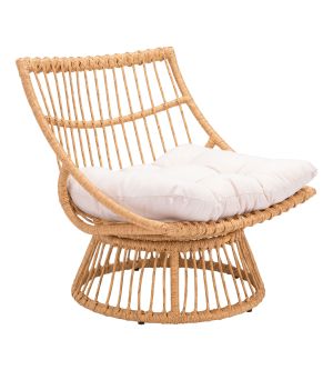 Franco Outdoor Accent Chair Beige & Natural
