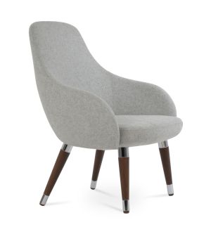 Gazel Lounge Wood Armchair by sohoConcept