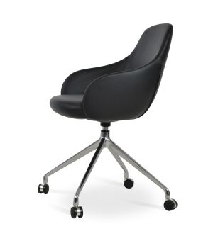 Gazel Spider Swivel Armchair with Caster by sohoConcept
