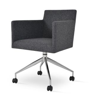 Harput Spider Swivel Armchair with Casters by sohoConcept