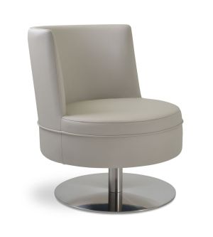 Hilton Round Swivel Lounge Armchair by sohoConcept