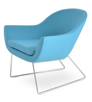 Madison Wire Sled Lounge Armchair by sohoConcept