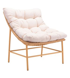 Merilyn Outdoor Accent Chair Beige & Natural

