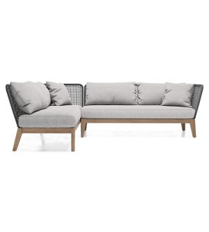 Maui 2-Piece Outdoor Left Facing Sectional Sofa by Modenzia