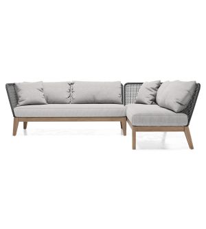 Maui 2-Piece Outdoor Right Facing Sectional Sofa by Modenzia