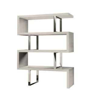 Pearl Bookcase - Glossy Chateau Grey Lacquer