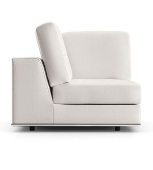 Perry Modular Corner Chair - Chalk Fabric