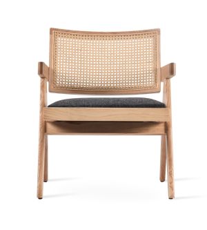 Pierre J Wicker Back Soft Seat Lounge Armchair by sohoConcept