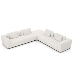 Spruce Sectional L Sofa - Chalk Fabric