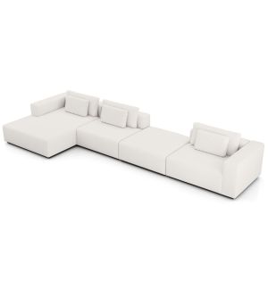 Spruce Sectional Sofa with Chaise XL - Chalk Fabric